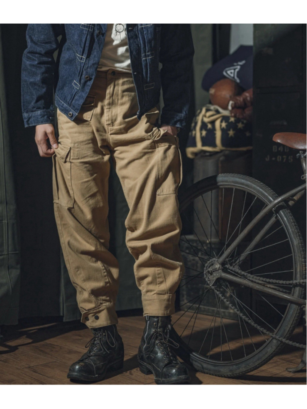 Non Stock Belgian M-64 13 oz Cotton Twill Relaxed Fit Field Barrel Leg Pants 36